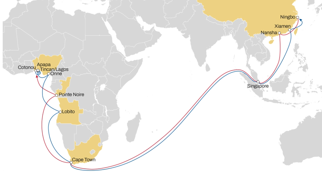 MSC航线升级！新增开普敦直靠港，构建连接亚洲、南非及西非运输纽带