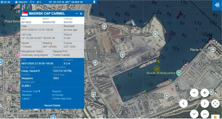 達(dá)飛、馬士基等照常運營委內(nèi)瑞拉航線，全球班輪航運受波及有限！