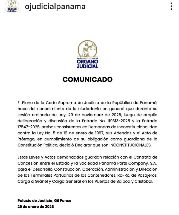 突發(fā)！李嘉誠港口不能賣了！巴拿馬裁定長和的港口合同違憲