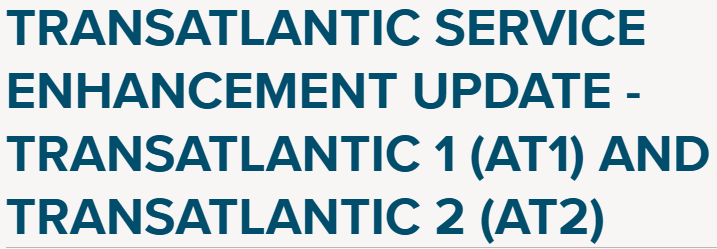 ONE航线重大更新：优化和暂停服务！